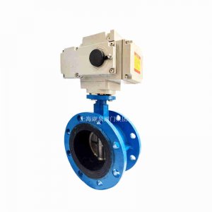 上海ag贵宾厅执行器24v电动蝶阀DN80