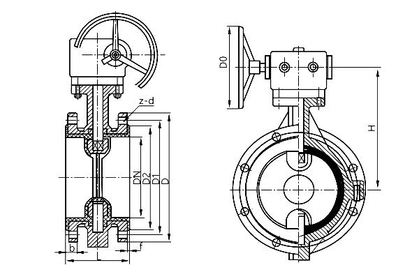 防侵蚀蝶阀D341F46-25C DN350